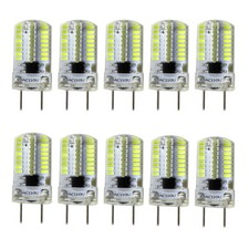 10pcs G8 Bi-Pin T5 Lights 64 3014 LED Light Bulb Dimmable Lamp White/Warm 120V
