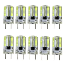 10pcs G8 Bi-Pin T5 Lights 64 3014 LED Light Bulb Dimmable Lamp White/Warm 120V 