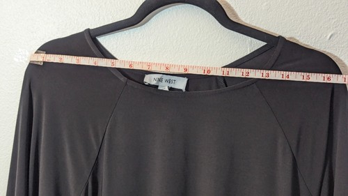 Nine West Women's Dress Long Sleeve Black Knee Length Size 6 - Picture 12 of 24