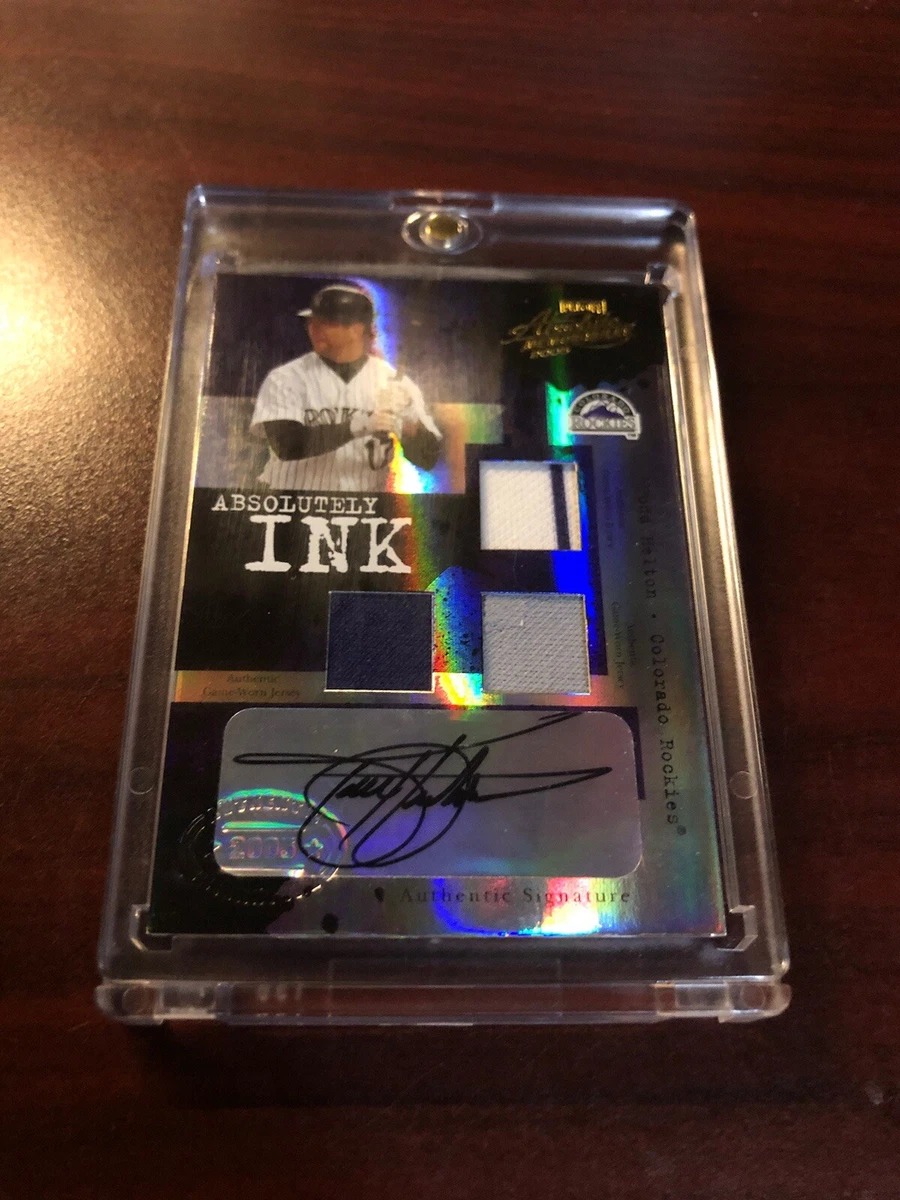 Donruss Todd Helton Autographed Baseball Sports Trading Cards 