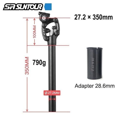 Suntour Sattelstange Parallelogramm Sattelstütze SP12-NCX gefedert E-Bike - Bild 22 von 32