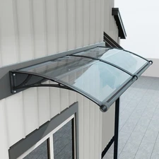 32"x 60" Large Sink Window Awning Outdoor Front Door Canopy Cover Polycarbonate