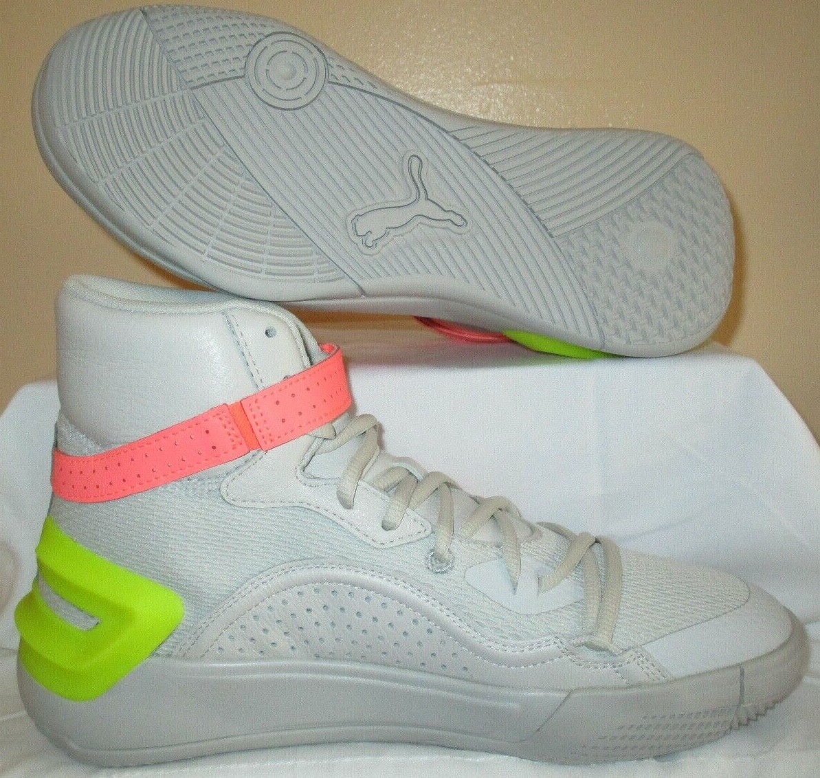 MEN'S PUMA SKY MODERN OSG GLACIER GREY-FIZZY YELLOW SHOES