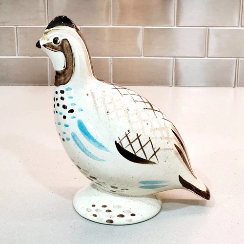 Red Wing Pottery Bob White Quail 8 1/2" Tall Hors D’oeuvres Appetizer Server