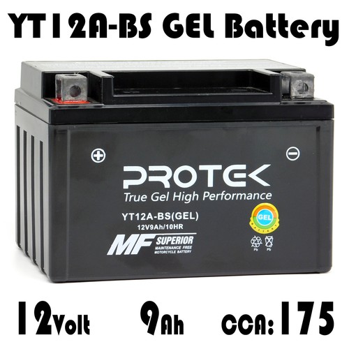 JMT Gel Batterie YT12A-BS Für Suzuki GSF 1250 S Bandit (2007-2010) – 12V 10Ah, Startklar