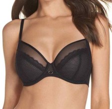Chantelle Parisian Allure Bra 2231 j-hook 34C black New