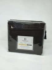 Clara Clark Premier 1800 Collection 6 pc Damask Stripe Bed Sheet Set KING - Rust