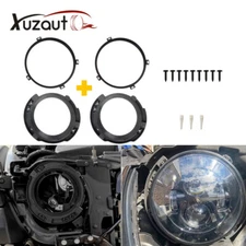 7" Headlight Mount Bracket Ring Replacement Set For 2007-2018 Jeep Wrangler JK