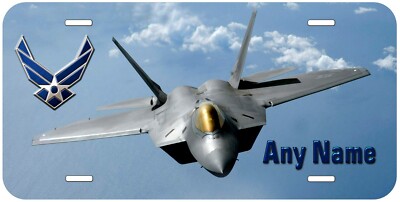 Air Force F-22 Raptors Any Name Personalized Novelty Car License Plate