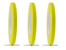 3 Roll Yellow Bag Sealing Poly Tape 3/8 inch x 180 yards Produce  Free Shipping 