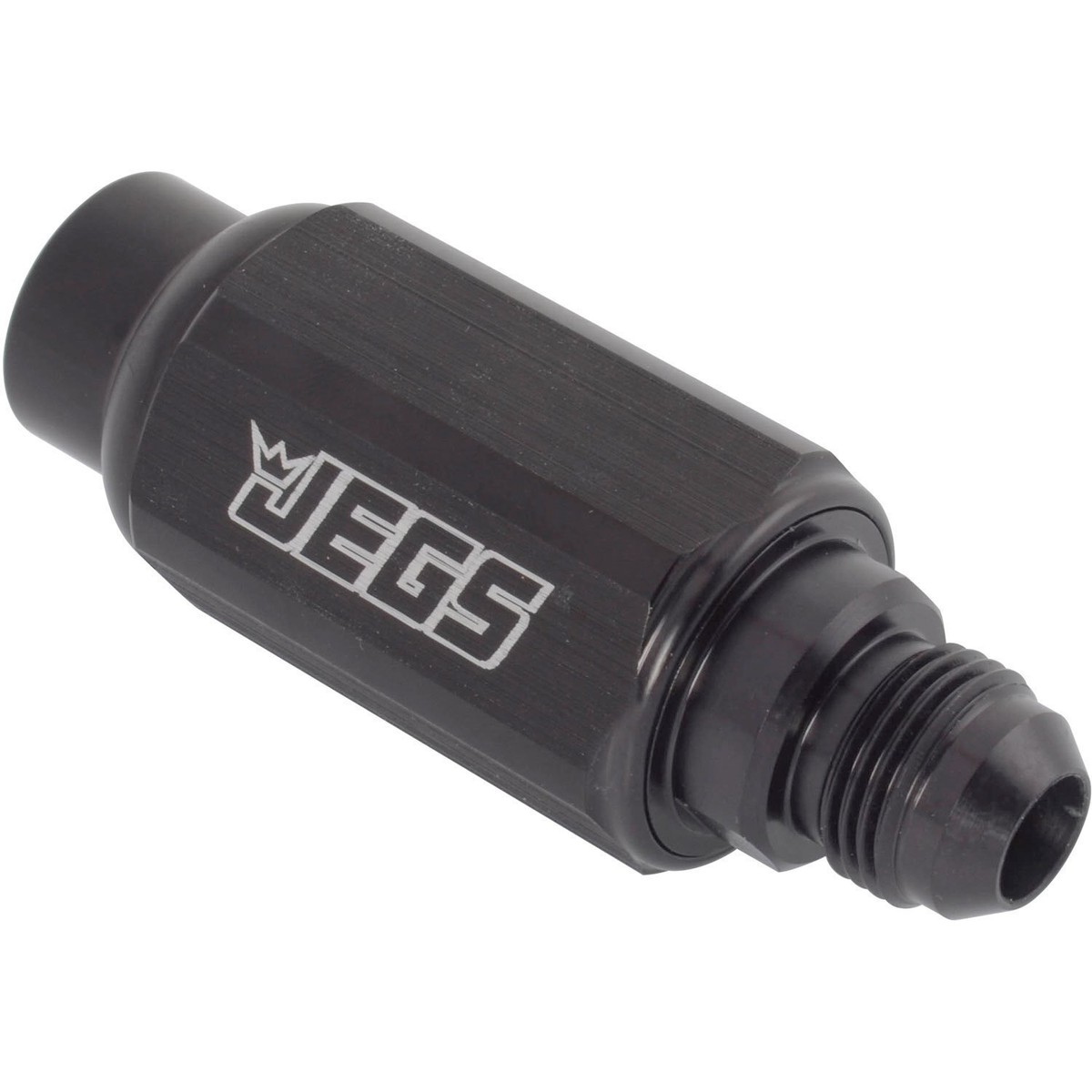 Billet Specialties Fuel Filter In-Line -6AN Ends Black Billet Specialties Fuel Filter In-Line -6AN Ends Black