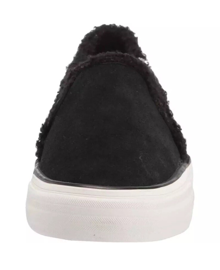 Keds Women's Double Decker Slip-On Sneakers - Suede & Shearling Comfort Shoes With Memory Foam