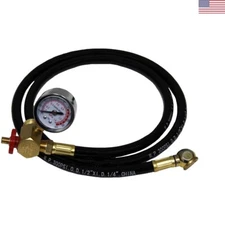 Air Tank Assembly Kit - 4ft Hose, Brass Manifold, 0-200 PSI Gauge - Safety By...