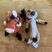 Original Vintage Disney Lion King Plush Lot Pumba  Timon Hakuna Matata bean bag