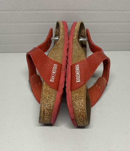 Birkenstock Gizeh Magic Galaxy Red Sparkling Flip flop Thong Sandal Size 36 - Picture 6 of 10