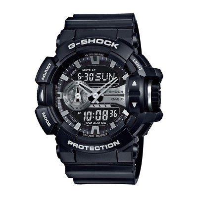 g shock black silver