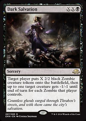 MRM FR/VF FOIL Obscur Salut - Dark Salvation MTG Magic