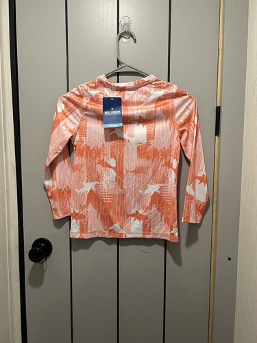 Reel Legends Rash Guard Swim Shirt Size XS 4/5 Long Sleeve Shark Print - Picture 3 of 3