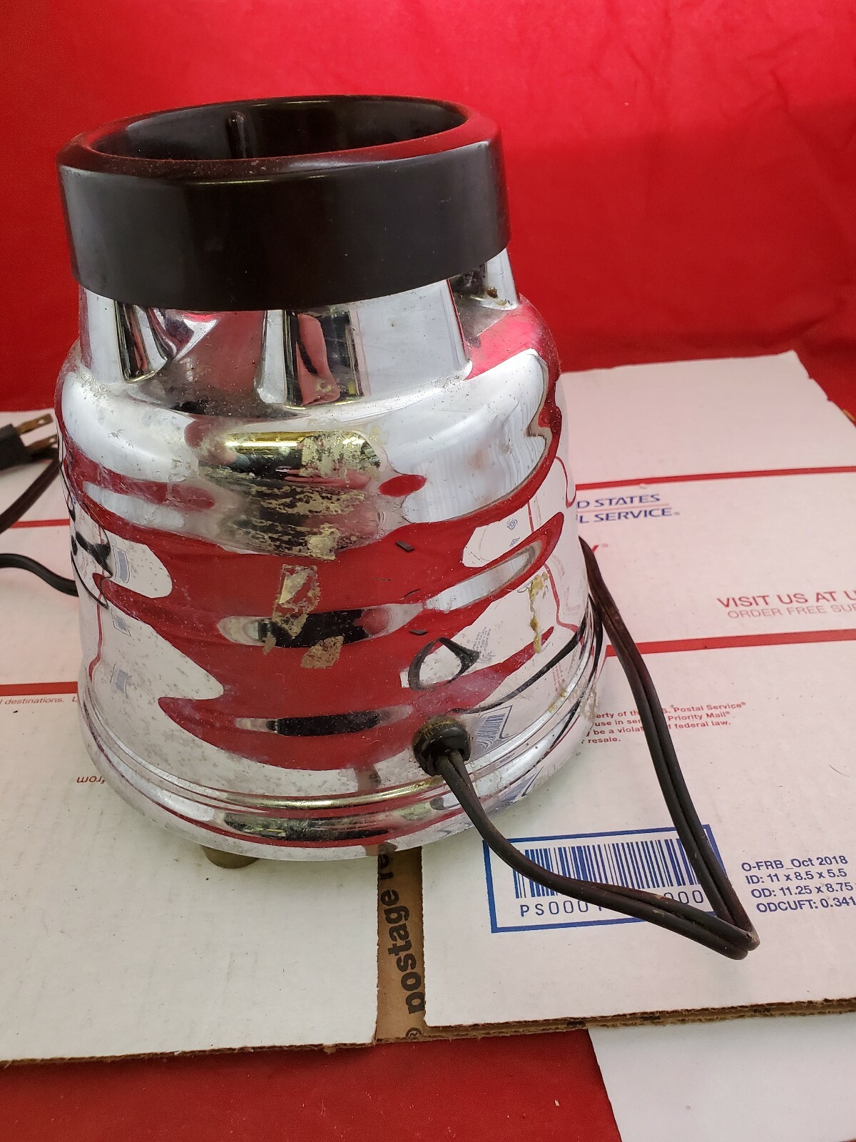 Vtg Oster Osterizer Blender Model 235 Chrome “Beehive” Base Motor