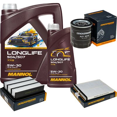 DENCKERMANN Inspektionspaket MANNOL Longlife 5W-30 6L für Mazda CX-5 2.2 D AWD 3