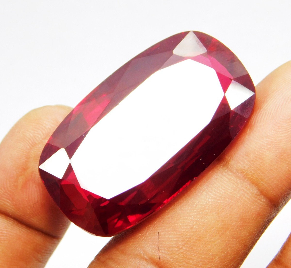 Ct Pigeon Blood Red Ruby Beautiful Genuine Cushion Loose Gemstone  Certified