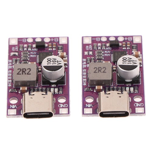 Type-C 2-3S 15W3.7V Lithium Battery Charging Boost Module Support QC Fast Cha _t - Zdjęcie 7 z 13