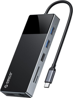 USB C Laptop Docking Station 12 in 1 Triple Display Multiport Adapter with PD