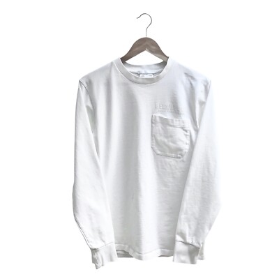 Helmut Lang / 長袖Tシャツ/M/コットン/ORN// HELMUT LANG LONG SLEEVE T-SHIRT - Heavyweight Cotton Pure White