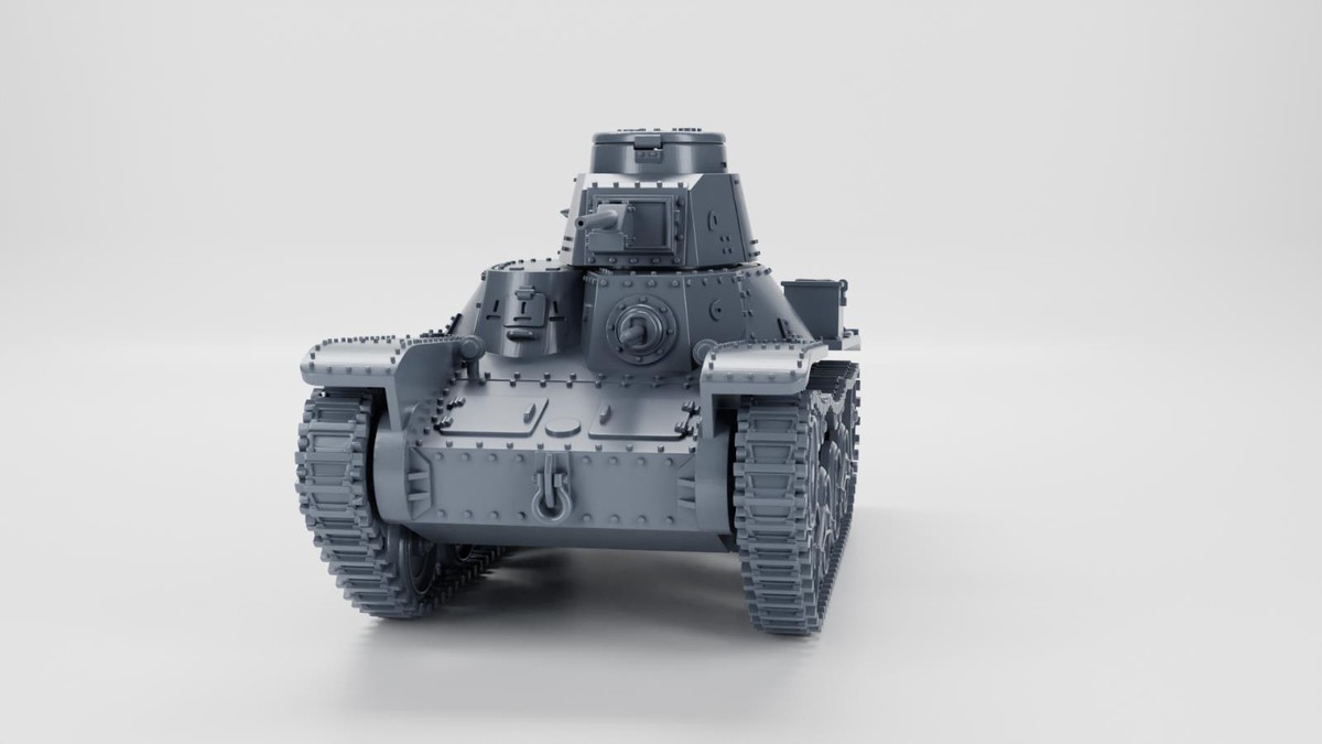 Maquette 3D Wagon Blindé Japonais Type 95 SO KI WWII - Échelles 1/56 à 1/100 - Résine - Neuf
