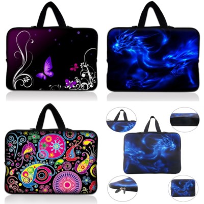 15/" 15.6/" Laptop Bag Sleeve Notebook Case Cover Hand Bag Print Bag Butterfly US