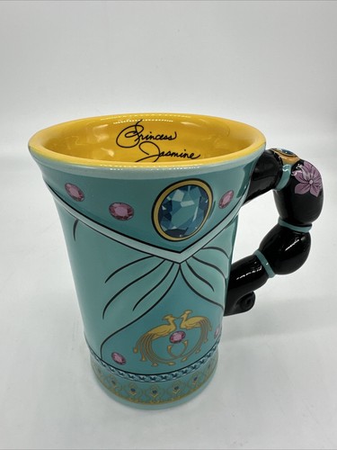 Disney Parks Princess Jasmine Aladdin Signature 3D Dress Mug Ponytail Handle EUC - Picture 7 of 7