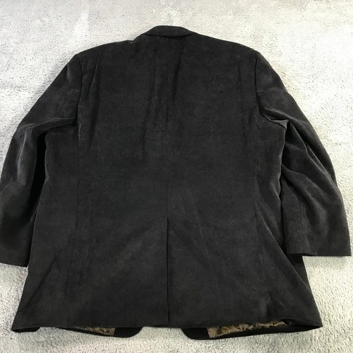 Chaps Blazer Mens Medium Sports Coat Corduroy Suit Jacket Black Casual Adult - Picture 6 of 14
