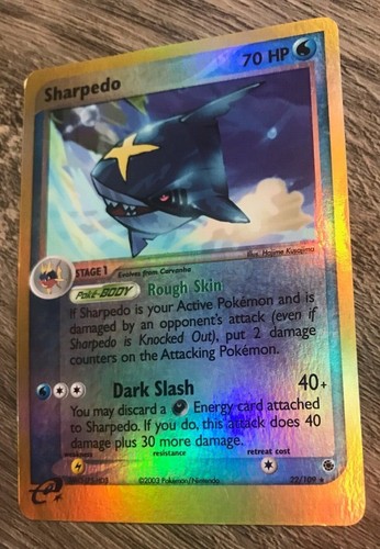 Sharpedo 22/109 Rare Pokemon TCG Reverse Holo - Picture 3 of 4
