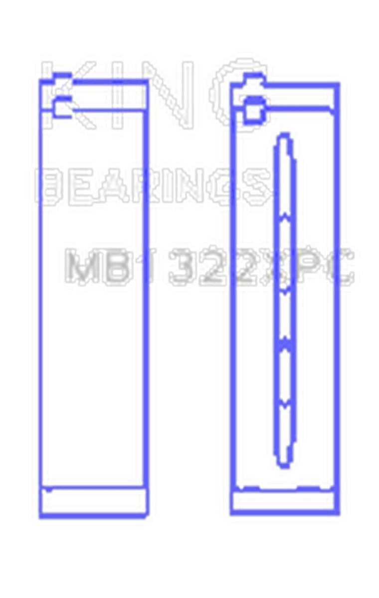 King アウディ R8 4.2/5.2/Lamborghini Gallardo/Huracan V10 (Size .026) Coated Perf Main ベアリングセット KINGMB1322XPC-026 WO店