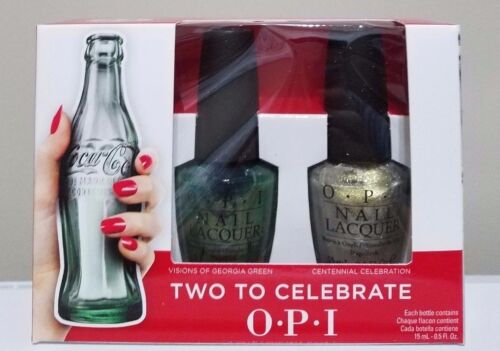 OPI Coca Cola 100th Anniversary Two to Celebrate Nail Lacquer 0.5 oz Each - Picture 1 of 1