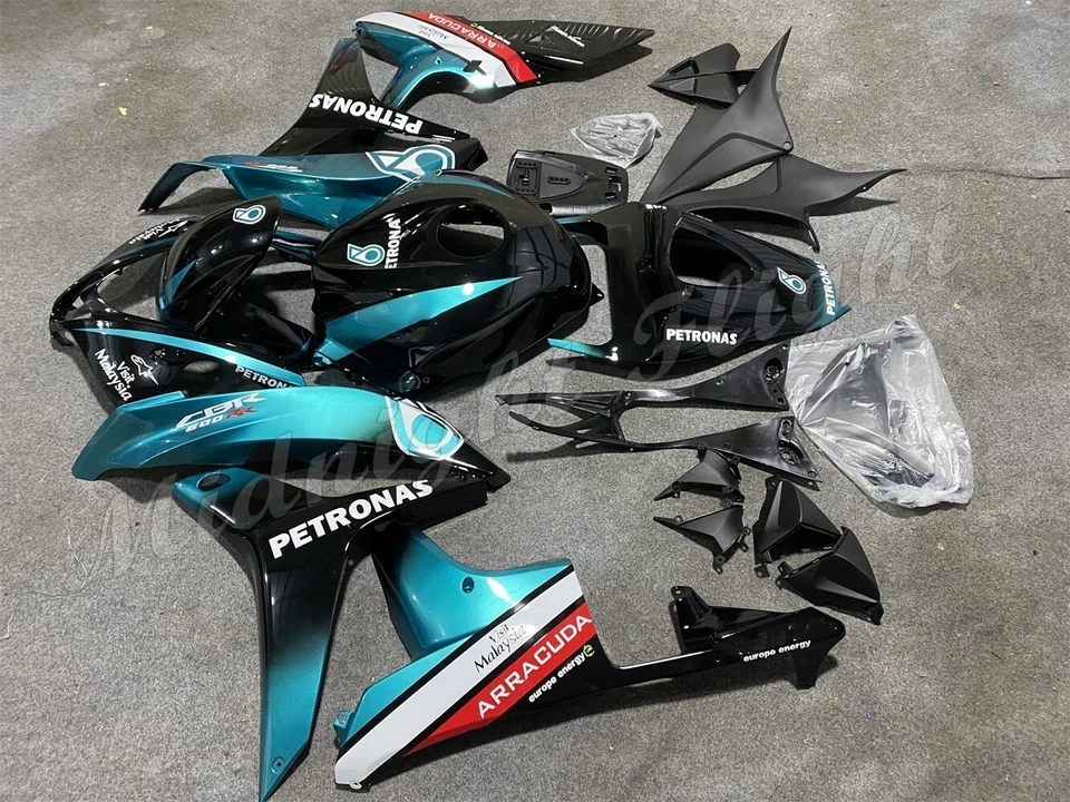 Kit de carenado para Honda CBR600RR 2007-2008 carrocería de inyección ABS metal azul negro Foto 4 de 4