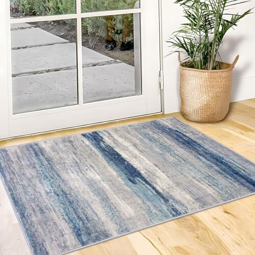 Modern Abstract Small Area Rugs 2x3 Washable Kitchen Rug Non-Slip Soft Small ... - Picture 1 of 8
