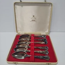 Vintage Viners Sheffield England Flatware Spoon Set Of 6