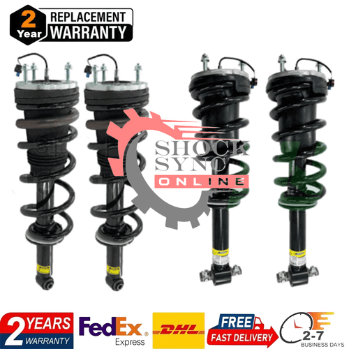 4X For Cadillac Escalade Suburban GMC 2021-24 Front Rear Shock Struts Magnetic 