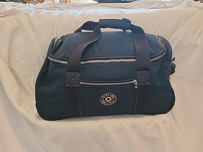 Kipling Suitcase Black Wheeled Rolling Luggage Duffle Bag Medium 22'' Canvas
