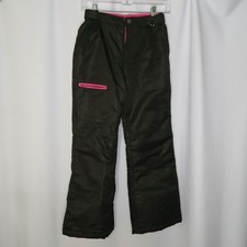 Swiss Tech Insulated Ski Snow Pants Winter Pockets Adjustable Waist Girls Large