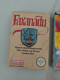 Faxanadu Mega Man 4 Boxes Nintendo NES PAL Collector