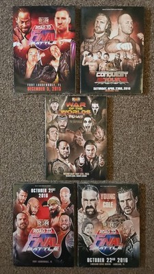 Lot of 5 ROH dvds - Briscoes, Young Bucks, Ciampa, Kenny Omega, Bullet Club NJPW