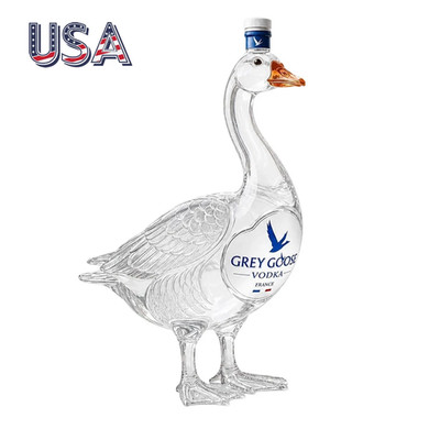 2026 New 3D Sculpted Grey Goose Glass Whiskey Bottle