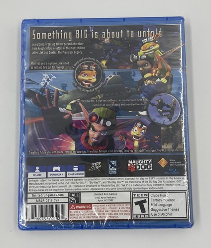 NUEVO Jak II 2 Playstation 4 con Tarjeta Limited Run Games #212 PS4 Se envía en una caja - Imagen 3 de 9