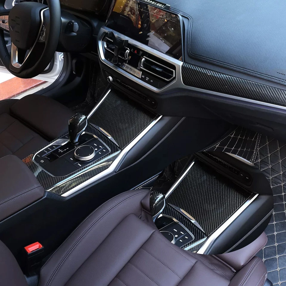 Комплект накладок на внутреннюю отделку из настоящего углеродного волокна для 2020–22 BMW 330i 430i G20 G21 GRD - Изображение 3 из 4