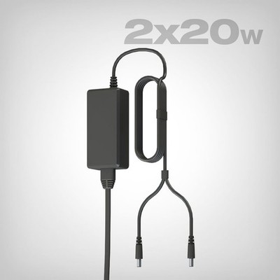 Secret Jardin Cosmorrow LED Netzteil 2x20W - 40W, 2 Ausgänge, IP65 Growbox