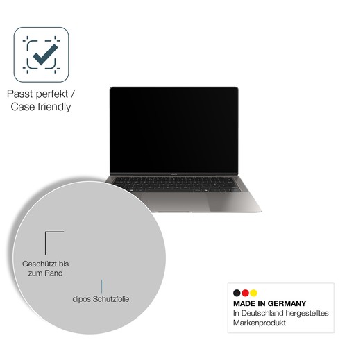 2x Protection ecrán pour Honor MagicBook Pro 14 mat Verre souple Film - Afbeelding 6 van 7