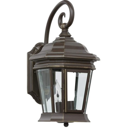 Progress Lighting Crawford Collection 2-Light Oil Rubbed Bronze Clear Beveled - Picture 5 of 10