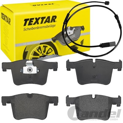 TEXTAR BREMSBELAGSATZ VORDERACHSE + WARNKONTAKT passend für BMW X3 F25 X4 F26
